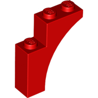 LEGO® boog 1x3x3 ROOD