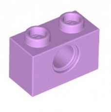 LEGO® steen 1x2 met gat LAVENDEL