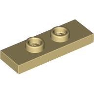 LEGO® plaat 1x3 met 2 noppen BEIGE