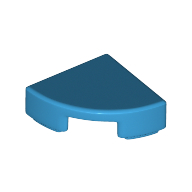 LEGO® 6199887  D AZUUR BLAUW - MS-38-C LEGO® tegel 1/4 1x1 rond DONKER AZUUR BLAUW
