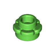 LEGO® flower with 5 flower ends BRIGHT GREEN