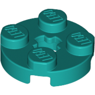 LEGO® 2x2 round DARK TURQUOISE