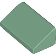 LEGO® small 30 degrees 2x1x2/3 (2 studs wide)  SAND GREEN