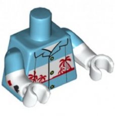 LEGO® torso MEDIUM AZUUR BLAUW