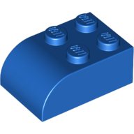 LEGO® 621523 BLAUW - M-16-B LEGO® 2x3 rounded top 4 studs BLUE