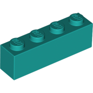 LEGO® Steen 1x4 DONKER TURQUOISE