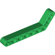 LEGO® 4141210 - 6218109 - 6276846 GROEN - M-47-E LEGO® hefbalk 1x9 gebogen (7-3) GROEN