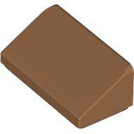 LEGO® small 30 degrees 2x1x2/3 (2 studs wide)  MEDIUM NOUGAT