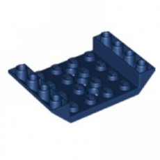LEGO®  omgekeerde dakpan 45 graden 6x4 dubbel met 4x4 inkeping en 3 gaten DONKER BLAUW