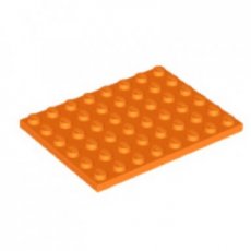 LEGO® plate 6x8 ORANGE