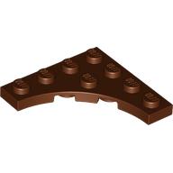 LEGO® with rounded notch 4x4 BROWN