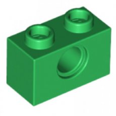 LEGO® 1x2 steen met gat GROEN