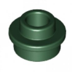 LEGO® 1x1 round with open stud DARK GREEN