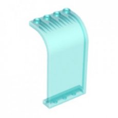 LEGO® panel 3x4x6 curved top TRANSPARENT LIGHT BLUE