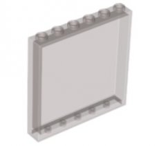 LEGO® wall panel 1x6x5 TRANSPARENT BROWN