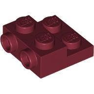 LEGO® 2x2x2/3 met 2 noppen aan zijkant DONKER ROOD