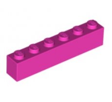 LEGO® 1x6 DONKER ROZE