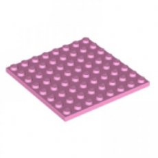 LEGO® plaque 8x8 ROSE CLAIR