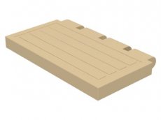 LEGO® luik met scharnieren 2x4 BEIGE