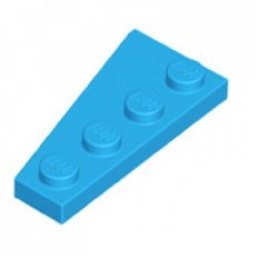 LEGO® wedge 4x2 right DARK AZURE BLUE