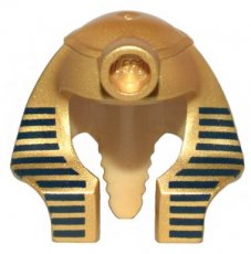 LEGO®  headdress Mummy with dark blue stripes on METALLIC GOLD