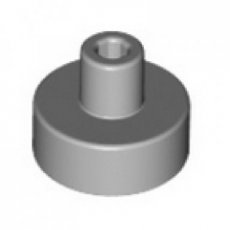 LEGO® tile 1x1 round with pin LIGHT GRAY