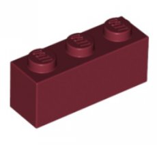 LEGO® 1x3 DONKER ROOD