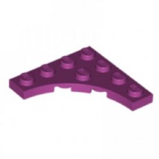 LEGO® 4x4 hoek met uitronding MAGENTA