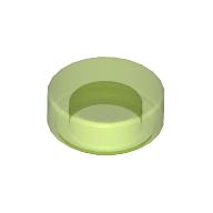 LEGO® tile 1x1 round TRANS BRIGHT GREEN