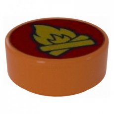 LEGO® tegel 1x1 rond ORANJE