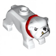 LEGO® 6288034 WIT - M-25-D LEGO® Bulldog hond WIT