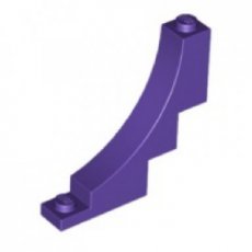 LEGO® boog omgekeerd 1x5x4 DONKER PAARS