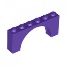 LEGO® steen 1x6x2 boog  DONKER PAARS