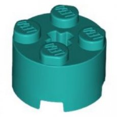 LEGO® 6290502 D TURQUOISE - MS-134-J LEGO® 2x2 rond DONKER TURQUOISE