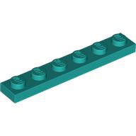 LEGO® 6291782 D TURQUOISE - M-45-B LEGO® 1x6 DONKER TURQUOISE