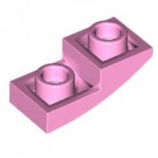 LEGO® curved 2x1 inverted LICHT ROZE