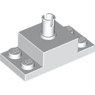 LEGO® modifié 2x4 avec épingle BLANC