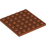 LEGO® plaat 6x6 DONKER ORANJE