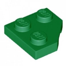 LEGO® 2x2 wig met hoek GROEN