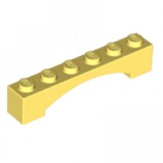 LEGO® 6316738 L GEEL - MS-84-A LEGO® 1x6x1 boog LICHT GEEL