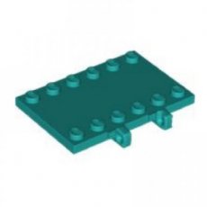 LEGO® scharnierplaat 4X6 DONKER TURQUOISE