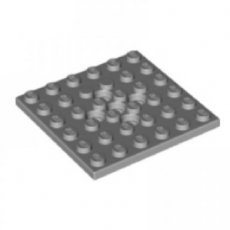 LEGO® 6x6 met 5 pin gaten LICHT GRIJS