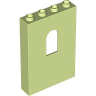 LEGO® panel with window 1x4x5 YELLOWISH GREEN