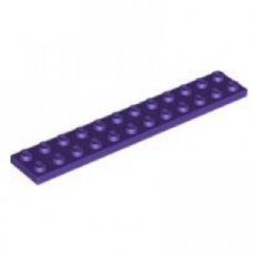 LEGO® 2x12 DONKER PAARS