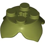 LEGO® 2x2 with 4 petals OLIVE GREEN