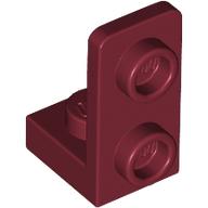 LEGO® 1x1 - 1x2 met 1 nop aan zijkant DONKER ROOD