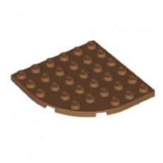 LEGO® 6x6 round corner MEDIUM NOUGAT