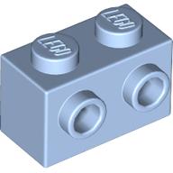 LEGO® 1x2 met noppen aan 1 zijde LICHT BLAUW