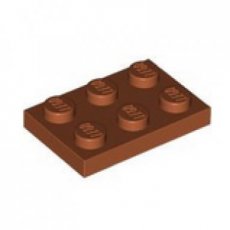 LEGO® 2x3 DONKER ORANJE