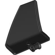 LEGO® panel curved #70 tapered left 5x4x3 BLACK